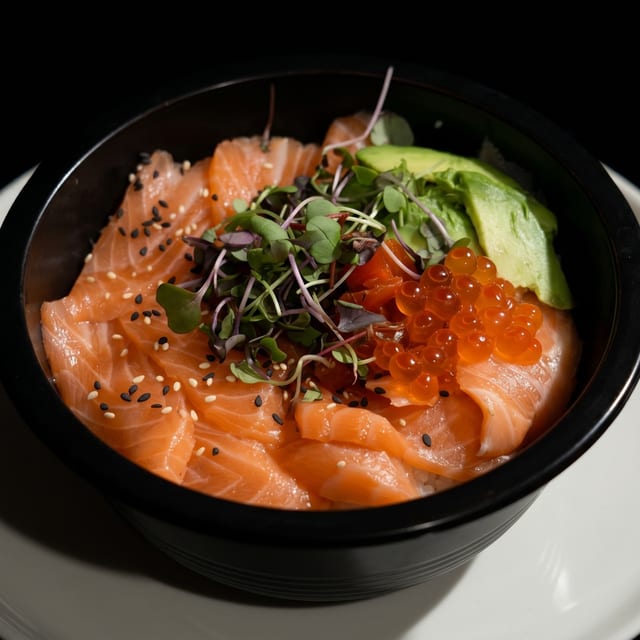 Salmon Avocado Bowl.