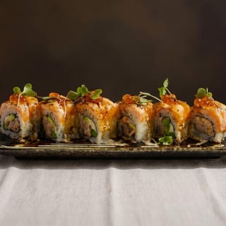 Creamy Salmon Aburi (Seared) Roll